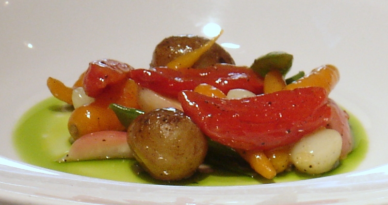 market vegetables baby summer vegetables for roast lamb leg
