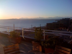 Evening view from the Inn at the Market