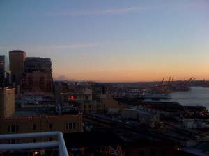 Southerly sunset from the Inn at the Market