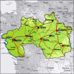 Loire Region Map